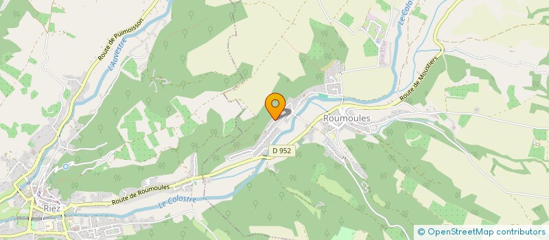 localisation de l'entreprise DEULLIN ET CIE  ROUMOULES