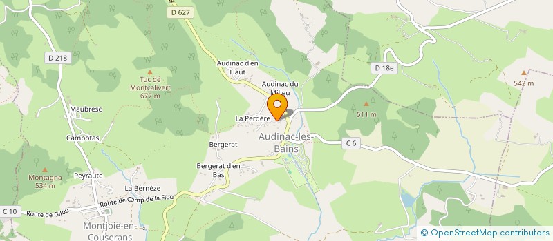 localisation de l'entreprise DEULOFEU CALANDRI à MONTJOIE-EN-COUSERANS