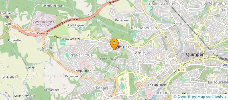 localisation de l'entreprise DEUMIE-BOUSQUET  QUIMPER