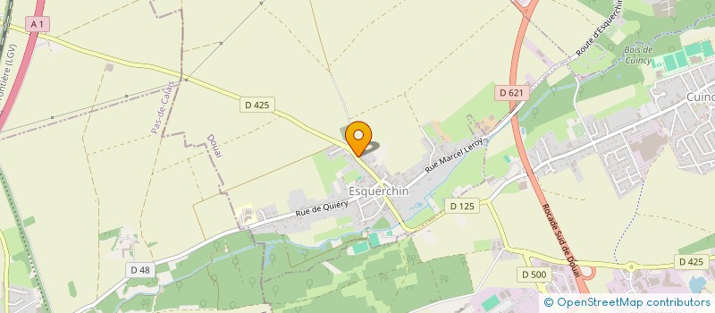 localisation de l'entreprise DEUS à ESQUERCHIN