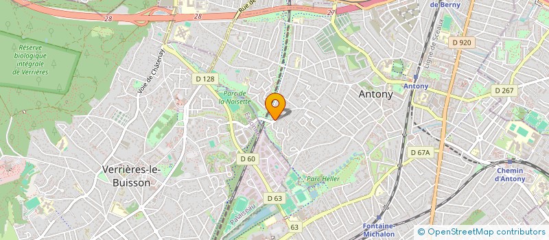 localisation de l'entreprise DEUS IMMOBILIER à ANTONY