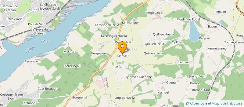 localisation de l'entreprise DEUS RUN  DIRINON