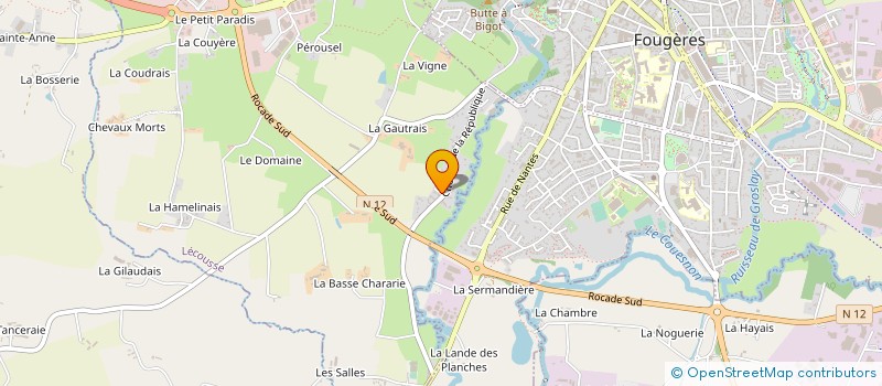 localisation de l'entreprise DEUS SPORT à LECOUSSE
