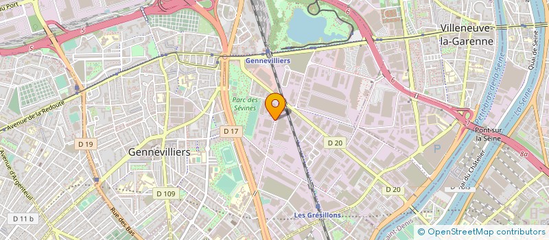 localisation de l'entreprise DEUTZ FRANCE SAS à GENNEVILLIERS