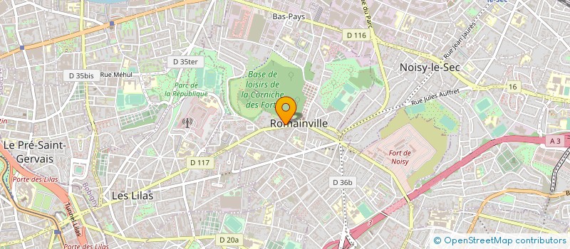 localisation de l'entreprise DEUX 31 à ROMAINVILLE