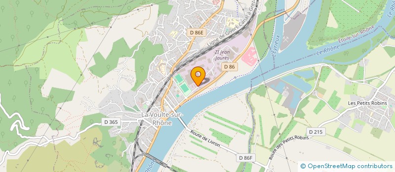localisation de l'entreprise DEUX  LA VOULTE-SUR-RHONE