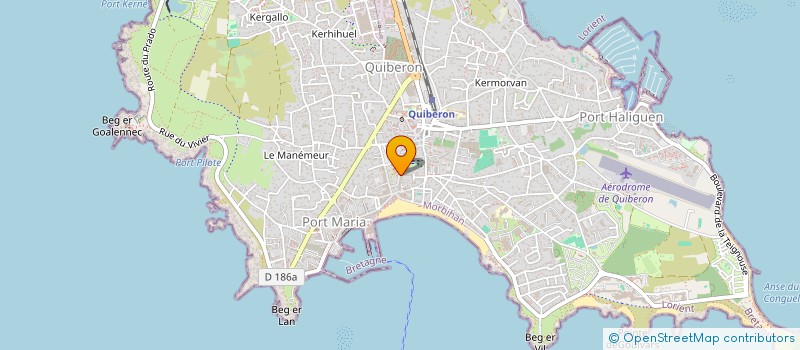 localisation de l'entreprise DEUX  QUIBERON