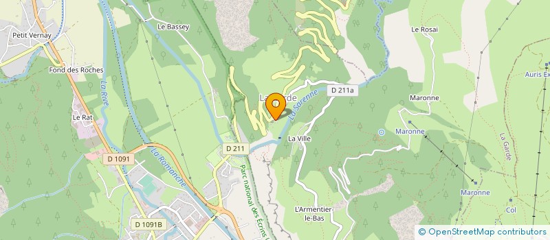 localisation de l'entreprise DEUX ALPES CONCEPT à LES DEUX ALPES