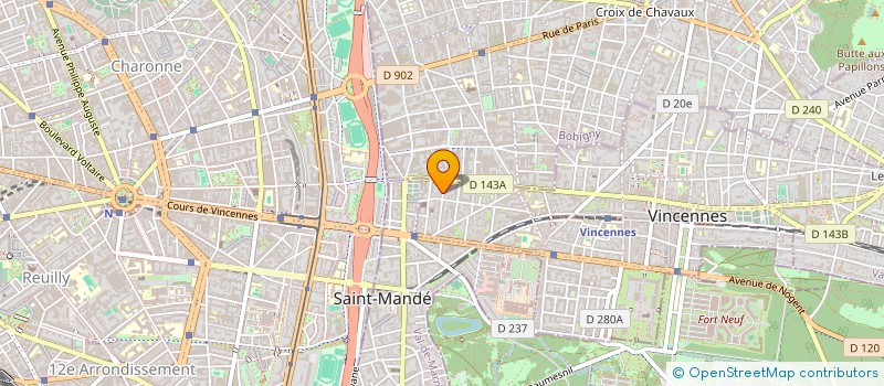 localisation de l'entreprise DEUX ARTS GRAPHIQUES PRODUCTIONS à VINCENNES
