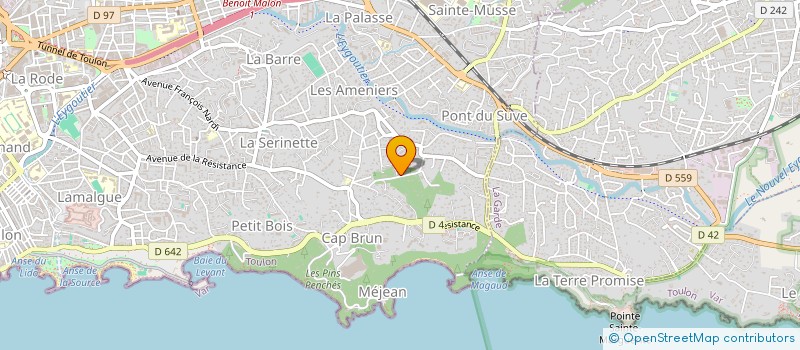 localisation de l'entreprise DEUX B CONSEIL à TOULON