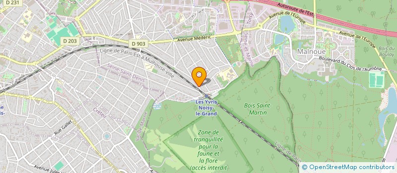 localisation de l'entreprise DEUX CHATEAUX  NOISY-LE-GRAND