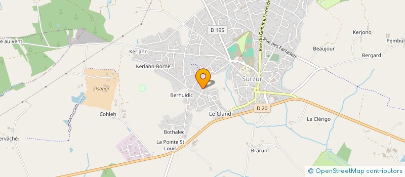 localisation de l'entreprise DEUX COEURS POUR LE MONDE  SURZUR