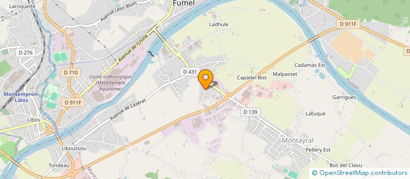 localisation de l'entreprise DEUX COEURS PRODUCTIONS  MONTAYRAL