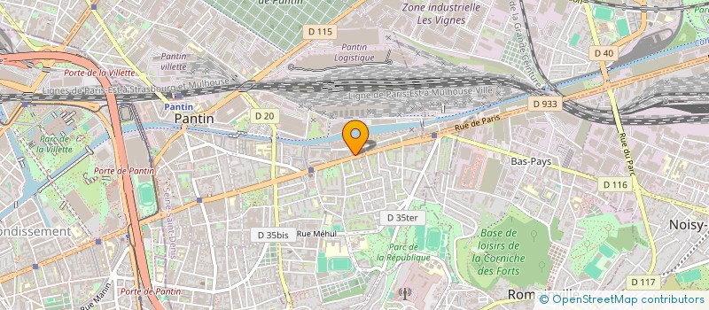 localisation de l'entreprise DEUX D à PANTIN