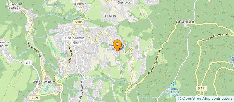 localisation de l'entreprise DEUX DAUPHINS INVESTISSEMENTS  SAINT-MARTIN-D'URIAGE