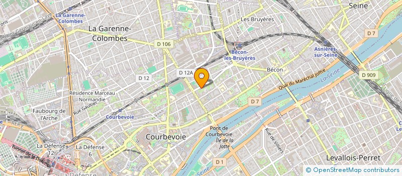 localisation de l'entreprise DEUX DOMINGUES DOMINGOS DIFFUSION à COURBEVOIE