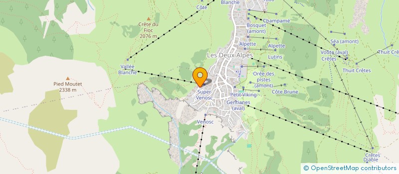 localisation de l'entreprise DEUX DRINKS SVP  LES DEUX ALPES