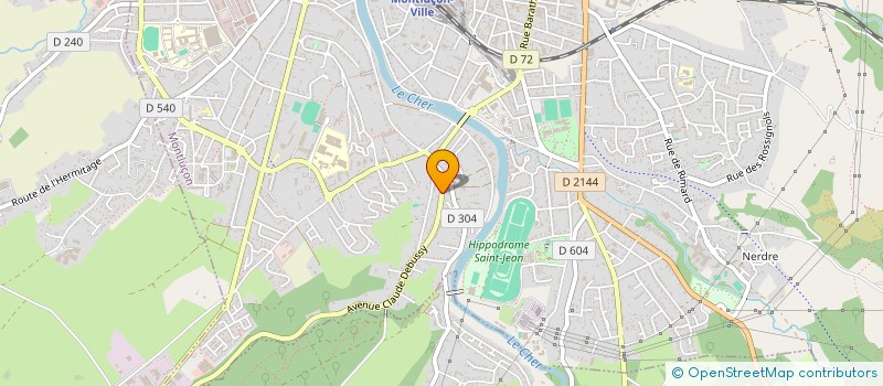 localisation de l'entreprise DEUX EN UN à MONTLUCON