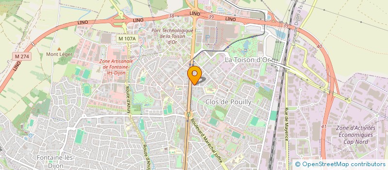 localisation de l'entreprise DEUX ET QUATRE  DIJON