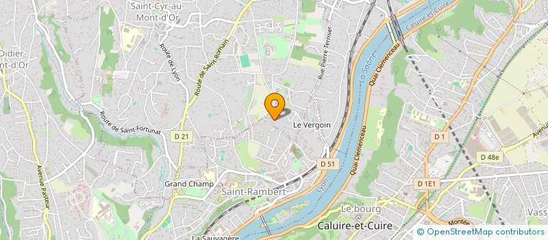 localisation de l'entreprise DEUX FLEURS  SAINT-CYR-AU-MONT-D'OR