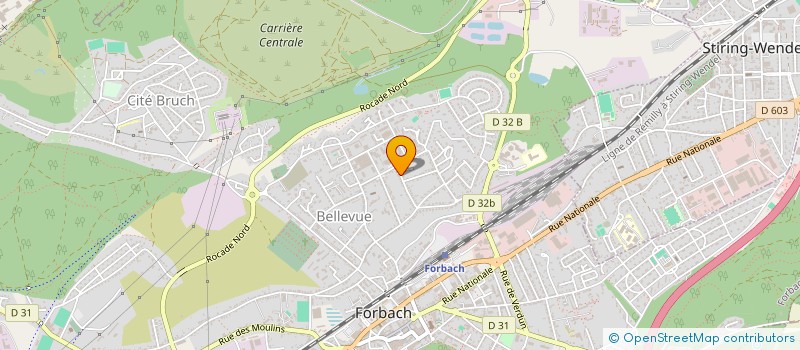 localisation de l'entreprise DEUX FRERES  FORBACH