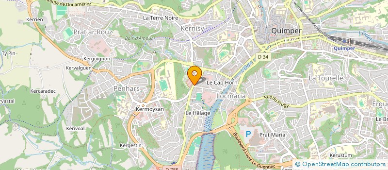 localisation de l'entreprise DEUX FRERES  QUIMPER