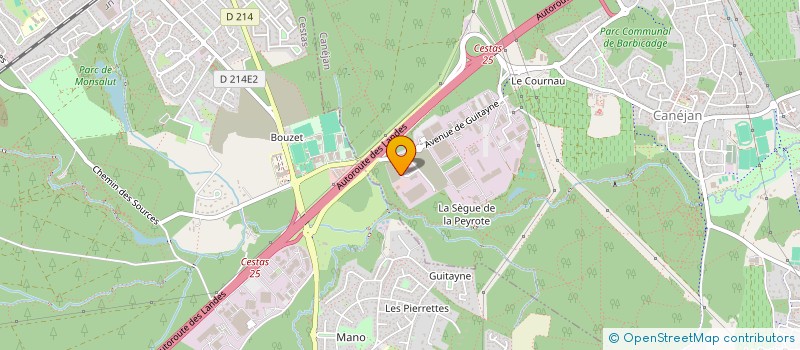 localisation de l'entreprise DEUX GRAINES D'AMOUR  CANEJAN