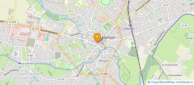 localisation de l'entreprise DEUX J  ALENCON