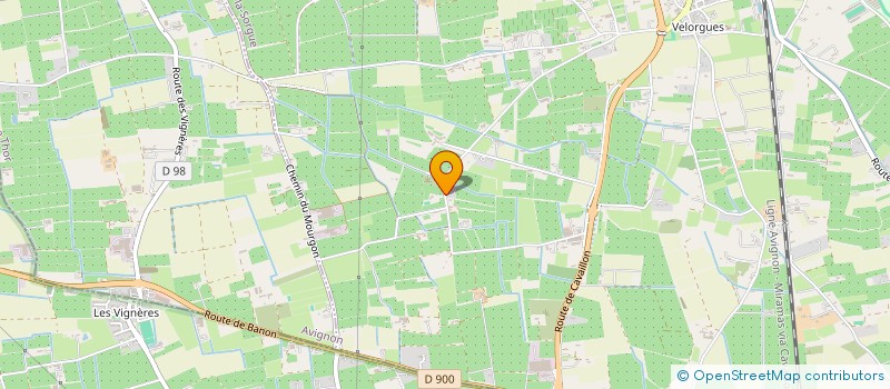 localisation de l'entreprise DEUX J  L'ISLE-SUR-LA-SORGUE