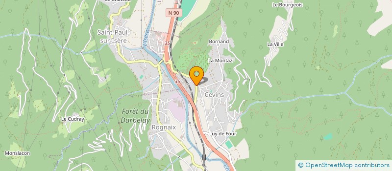 localisation de l'entreprise DEUX K  CEVINS