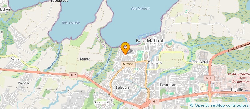 localisation de l'entreprise DEUX L L PROD à BAIE-MAHAULT