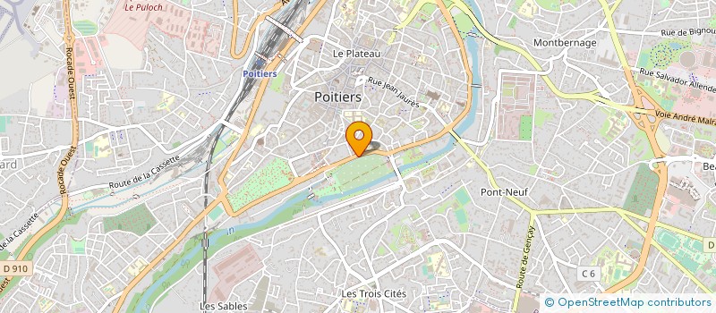 localisation de l'entreprise DEUX LANGUES POUR UNE EDUCAT-CTRE OUEST  POITIERS