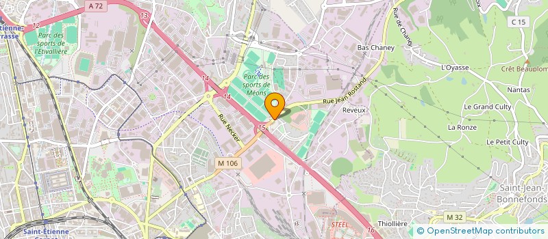 localisation de l'entreprise DEUX M  SAINT-ETIENNE