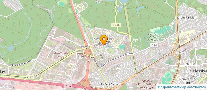 localisation de l'entreprise DEUX M  MEUDON