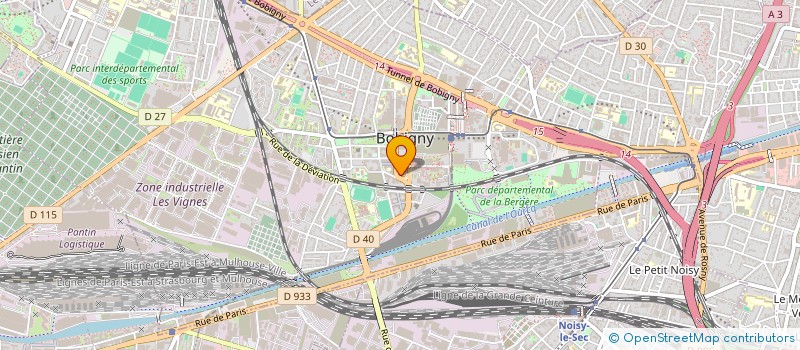 localisation de l'entreprise DEUX M ECHAFAUDAGES  BOBIGNY