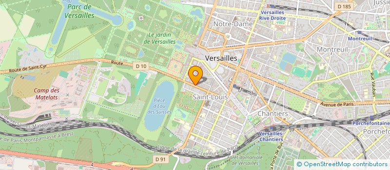 localisation de l'entreprise DEUX MAINS à VERSAILLES