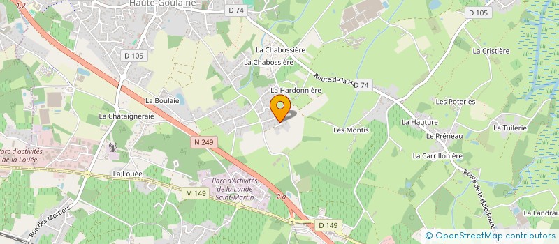 localisation de l'entreprise DEUX MAINS D'ESPOIRS à HAUTE-GOULAINE