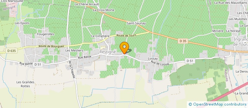 localisation de l'entreprise DEUX MAINS DIX DOIGTS  RESTIGNE