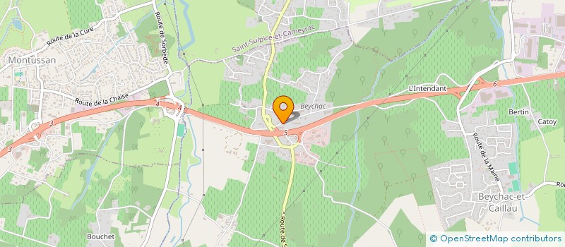 localisation de l'entreprise DEUX MAINS POUR VOUS  BEYCHAC-ET-CAILLAU