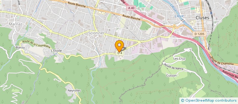 localisation de l'entreprise DEUX MARMOTTES EN 4L (DM4L) à SCIONZIER