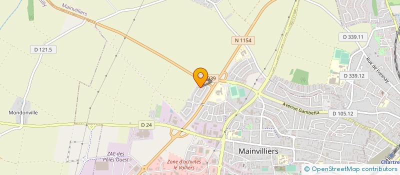 localisation de l'entreprise DEUX MILLE UN DECORS à MAINVILLIERS