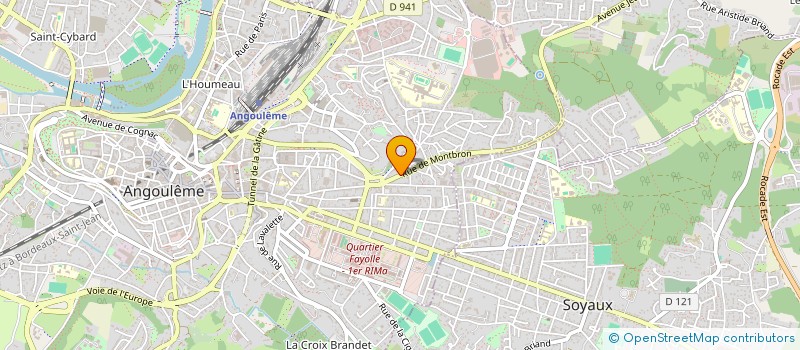localisation de l'entreprise DEUX MILLE VINGT 2 à ANGOULEME