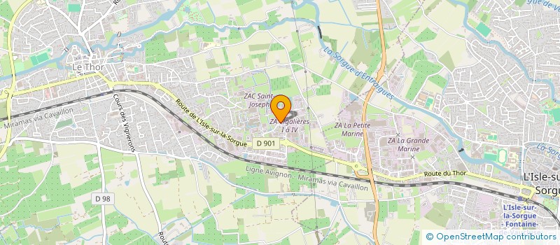 localisation de l'entreprise DEUX MONDES  LE THOR