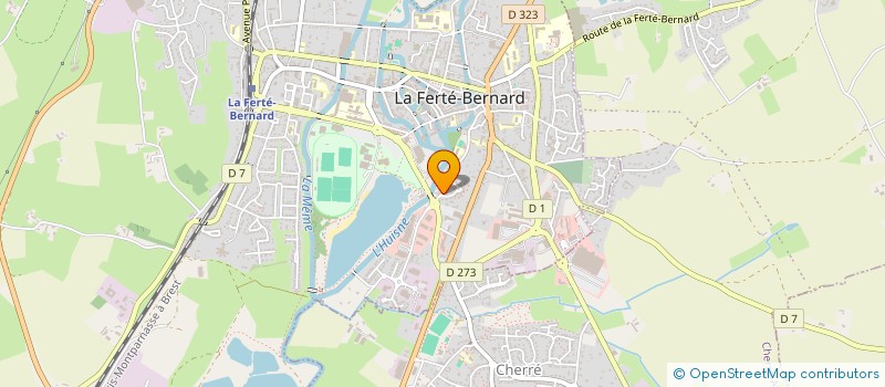 localisation de l'entreprise DEUX OU TROIS CHOSES  LA FERTE-BERNARD