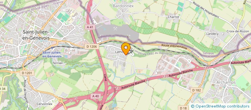 localisation de l'entreprise DEUX  P.R.  SAINT-JULIEN-EN-GENEVOIS