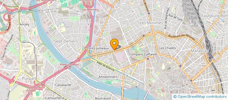 localisation de l'entreprise DEUX PIEDS DEUX ROUES  TOULOUSE