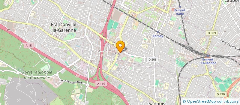 localisation de l'entreprise DEUX PLUMES  ERMONT