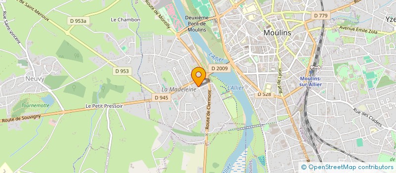 localisation de l'entreprise DEUX POINT CINQ 2.5 à MOULINS