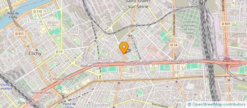 localisation de l'entreprise DEUX POINT HUIT à SAINT-OUEN-SUR-SEINE