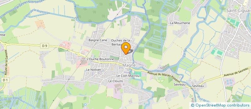 localisation de l'entreprise DEUX PORTES 8  MAGNE